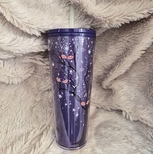 Starbucks Fall 2022 Purple Glow in the Dark Venti Cold Cup